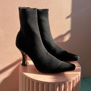 Neous Ran Knit Wool Ankle Boots